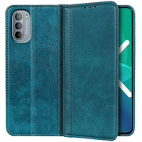 Huse pentru Motorola Moto G31 / G41, Wallet Litchi Leather, verde