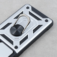 Husă blindată pentru Motorola Edge 40, CamShield Slide, de argint