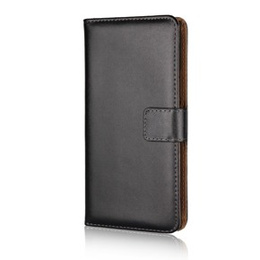 Cu clapetă pentru Sony Xperia XZ1, Leather Flexi Book, negru