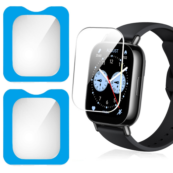 2x sticlă călită cu cadru de montare ERBORD pentru Xiaomi Redmi Watch 5 Lite