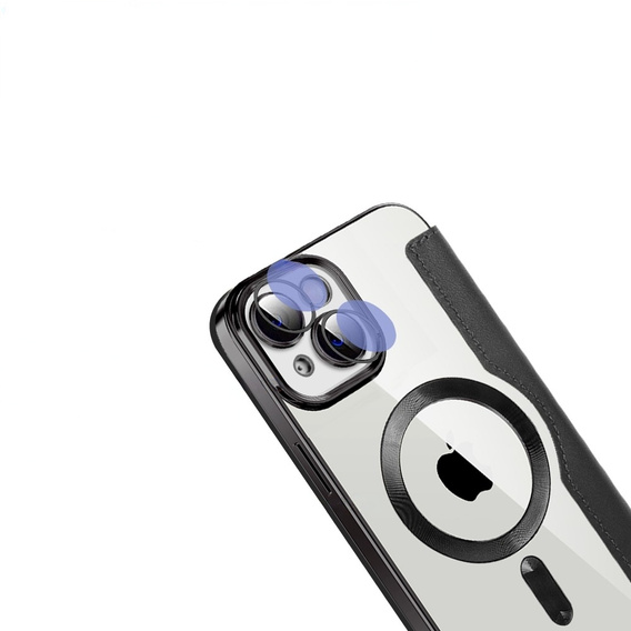 Cu clapetă pentru iPhone 13, RFID Wallet MagSafe CamShield, negru