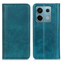 Huse pentru Xiaomi Redmi Note 13 Pro 5G, Wallet Litchi Leather, verde