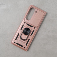 Husă blindată pentru Samsung Galaxy Z Fold5 5G, CamShield Slide, roz rose gold