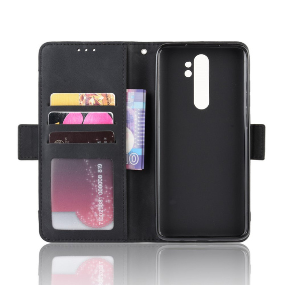 Cu clapetă pentru Xiaomi Redmi Note 8 Pro, Card Slot, negru