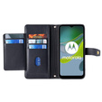 Cu clapetă pentru Motorola Moto G84 5G, Wallet Zipper Pocket, negru