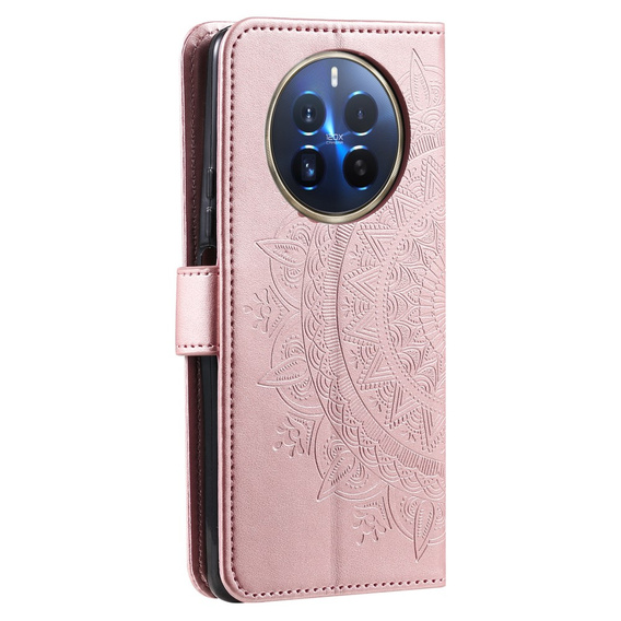 Cu clapetă pentru Realme 12 Pro 5G / 12 Pro+ 5G, Mandala, roz
