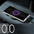 Carcasă de protecție pentru camera foto pentru Samsung Galaxy S21 FE 5G, CamShield MagSafe, transparent / argintiu