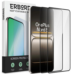 2x sticlă călită ERBORD 3D pentru OnePlus Nord 5 pentru întregul display