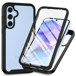 Carcasă pentru Samsung Galaxy A55 5G, Shockproof, cu folie, negru
