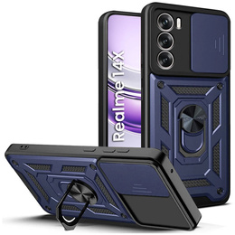 Husă blindată pentru Realme 14X / Realme C75, CamShield Slide, albastru