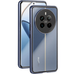 Husa pentru Realme 12 Pro 5G / Realme 12 Pro+ 5G, Magnetic Dual Glass, albastru