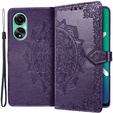Cu clapetă pentru Oppo A98 5G, Mandala, violet