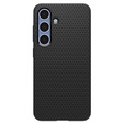Carcasa Spigen pentru Samsung Galaxy S25+ Plus, Liquid Air, negru + 9H Tempered Glass