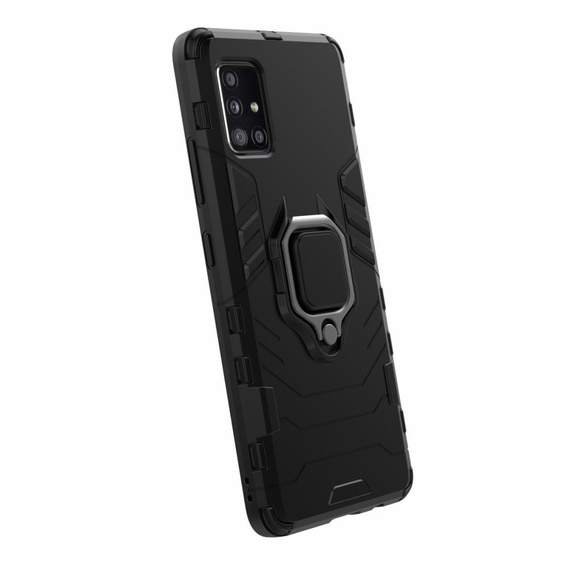 Huse pentru Samsung Galaxy A51 5G, Kickstand Ring, negru
