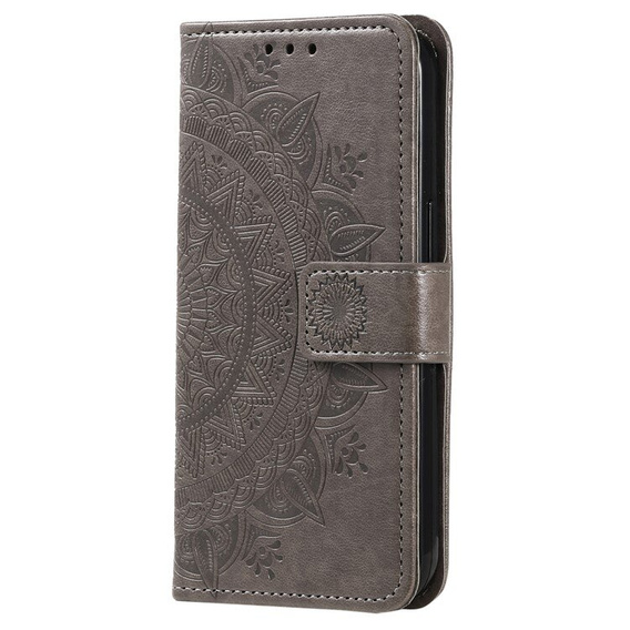Cu clapetă pentru Samsung Galaxy A55 5G, Mandala Flower, verde