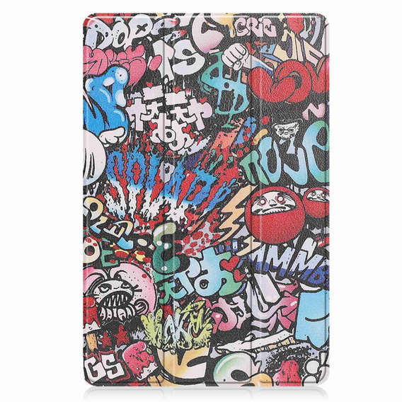 Husă pentru Lenovo Tab P11 Pro Gen 2 TB132FU TB132XU 11.2", cu clapetă, graffiti