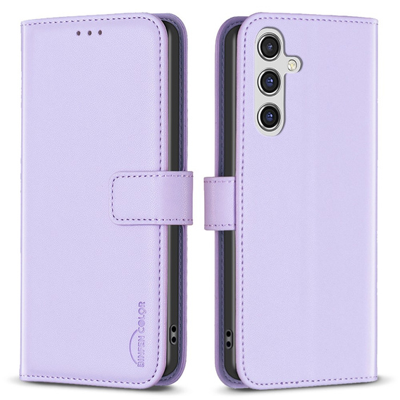 Cu clapetă pentru Samsung Galaxy A55 5G,BINFEN Wallet, violet