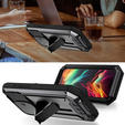 Husă pentru iPhone 15 Pro, R-JUST CamShield Slide, armată, negru