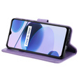 Cu clapetă pentru Realme C35, Mandala, albastru