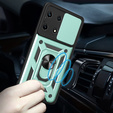 Husă blindată pentru Infinix Zero 30 5G, CamShield Slide, verde