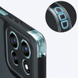 Carcasă pentru Xiaomi Redmi 15 5G / 4G, cu protecție pentru cameră, transparentă cu laturi negre