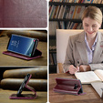 Carcasă flip CASEME pentru Samsung Galaxy S8, Waxy Textured, roșu