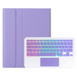 Husă cu tastatură Bluetooth iluminată și touchpad pentru Samsung Galaxy Tab A11+