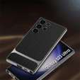 Huse pentru Samsung Galaxy S23 Ultra, GKK Woven Leather, negru