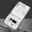 Carcasă pentru Nothing Phone 3A, Frame Case, de argint