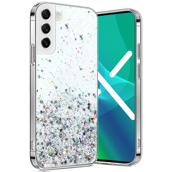 Huse pentru Samsung Galaxy S21 FE, Glittery, transparentă