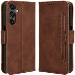 Cu clapetă pentru Samsung Galaxy A25 5G, Card Slot, maro