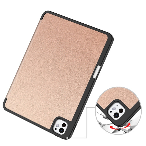 Husă pentru iPad Pro 11" 2024 (5 gen.), Smartcase cu spațiu pentru stylus, roz