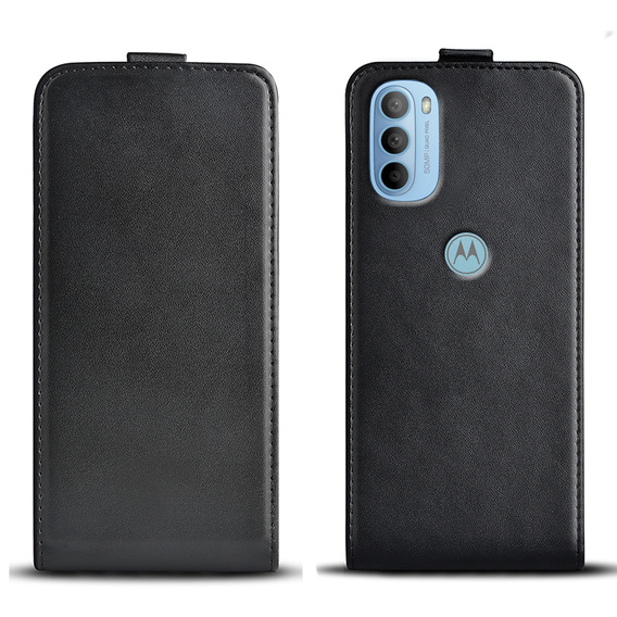 Cu clapetă pentru Motorola Moto G31 / G41, Flip, negru