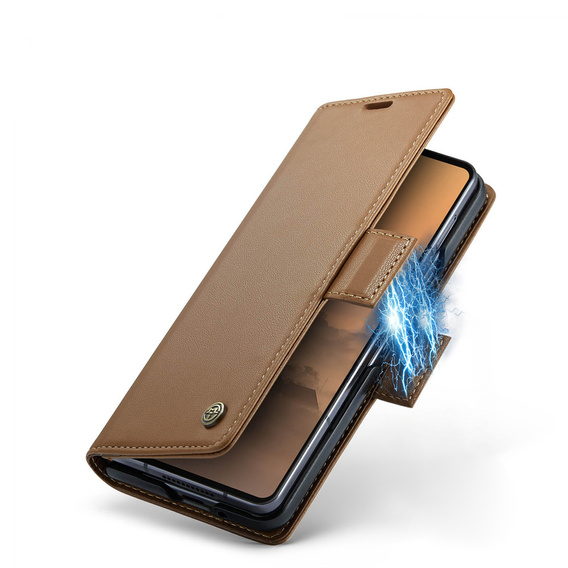 CASEME Litchi Wallet flip caz pentru Samsung Galaxy Z Fold7 5G
