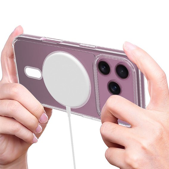 Carcasă magnetică TPU + Acrilic pentru iPhone 17 Pro (compatibilă cu MagSafe)