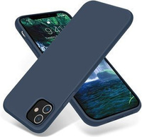 Husa pentru iPhone 12 Pro Max, Silicone Lite, albastru închis