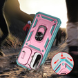 Husă pentru Samsung Galaxy A56 5G, KickStand Camera Lens, roz / verde
