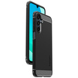 Carcasa Spigen pentru Samsung Galaxy A16 4G/ 5G, Rugged Armor MagSafe, negru + Tempered Glass 9H