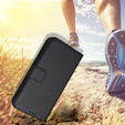 Cu clapetă pentru Samsung Galaxy M55 5G, Wallet Smart Magnet, negru