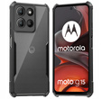 Huse pentru Motorola Moto G15 / Motorola Moto G15 Power, AntiDrop Hybrid, negru