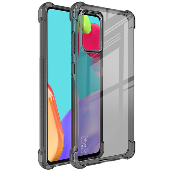 IMAK Huse pentru Samsung Galaxy A72 5G, Dropproof, transparent / gri