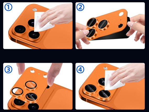 2x sticlă temperată ERBORD pentru camera iPhone 17 Pro Max