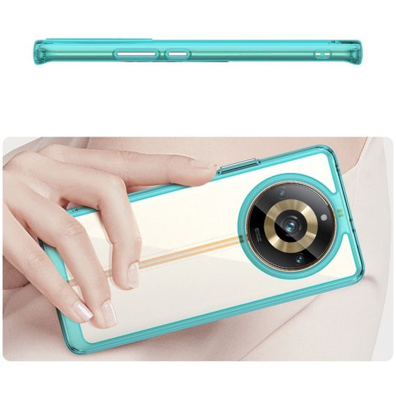 Huse pentru Realme 11 Pro 5G / 11 Pro+ 5G, Fusion Hybrid, transparent / albastru