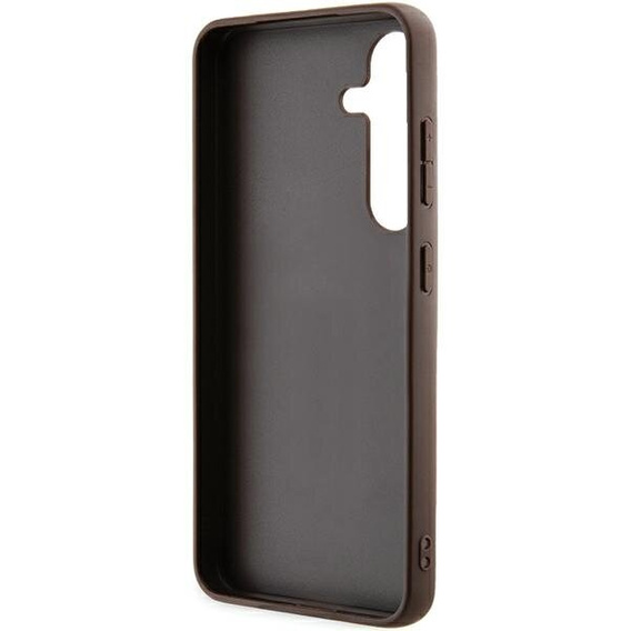 GUESS Huse pentru Samsung Galaxy A55, 4G Big Metal Logo, maro