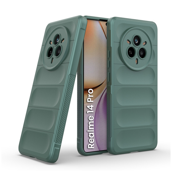 Huse pentru Realme 14 Pro 5G, Gaming Shockproof, verde