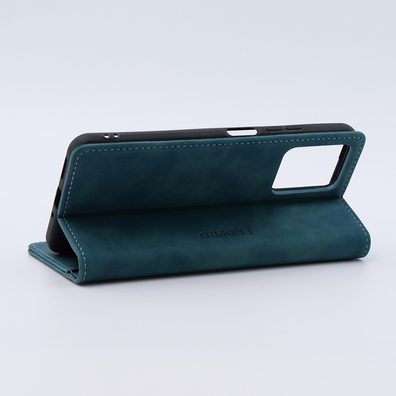 Husă pentru Xiaomi Redmi Note 12 5G / Poco X5 5G, ERBORD Vintage, portofel cu clapetă, albastru