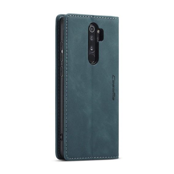 Husa CASEME pentru Xiaomi Redmi Note 8 Pro, Leather Wallet Case, turquoise