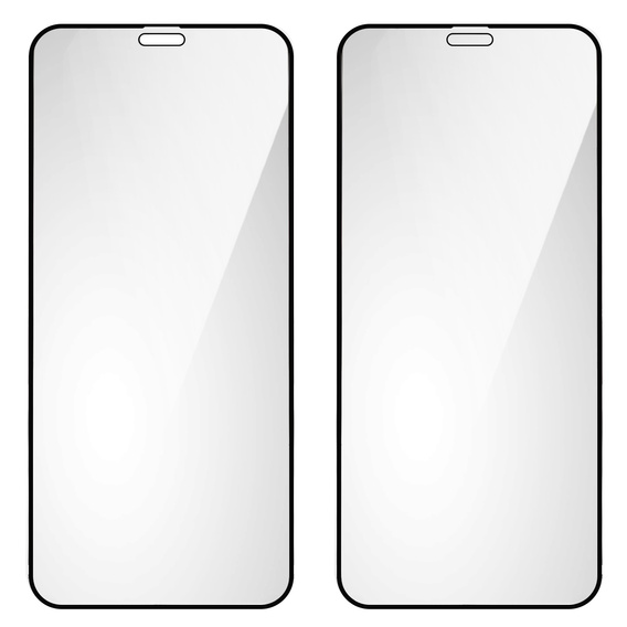 2x sticlă ceramică ERBORD Hybrid Glass pentru iPhone 12 / 12 Pro