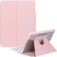 Husă pentru tastatură pentru iPad 11" 2025 A16 (11 gen.) / iPad 10.9" 2022 (10 gen.), Rotary 360° Leather, roz rose gold