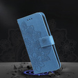 Cu clapetă pentru Samsung Galaxy A54 5G, Mandala Flower, albastru